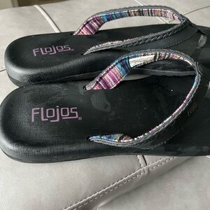 Flojos Women's Black Sandals